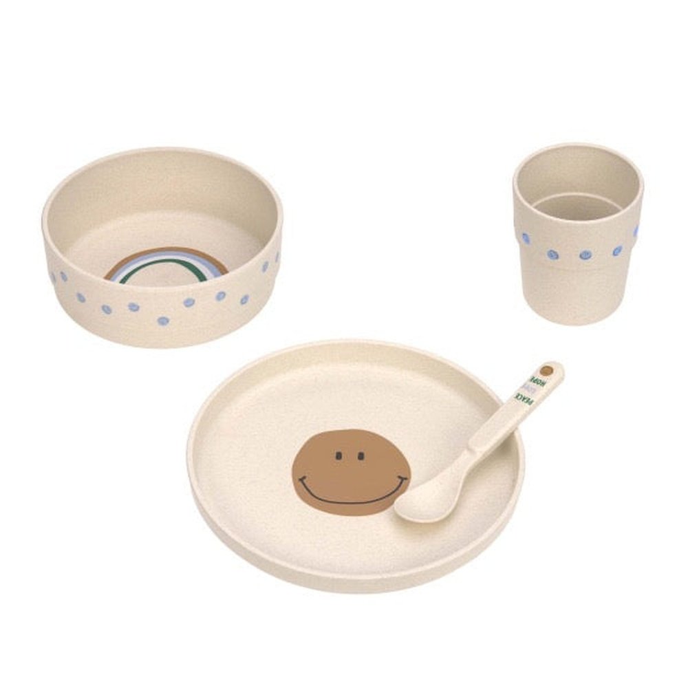 Lässig – Set de repas PP/cellulose Happy Rascals – Smile
