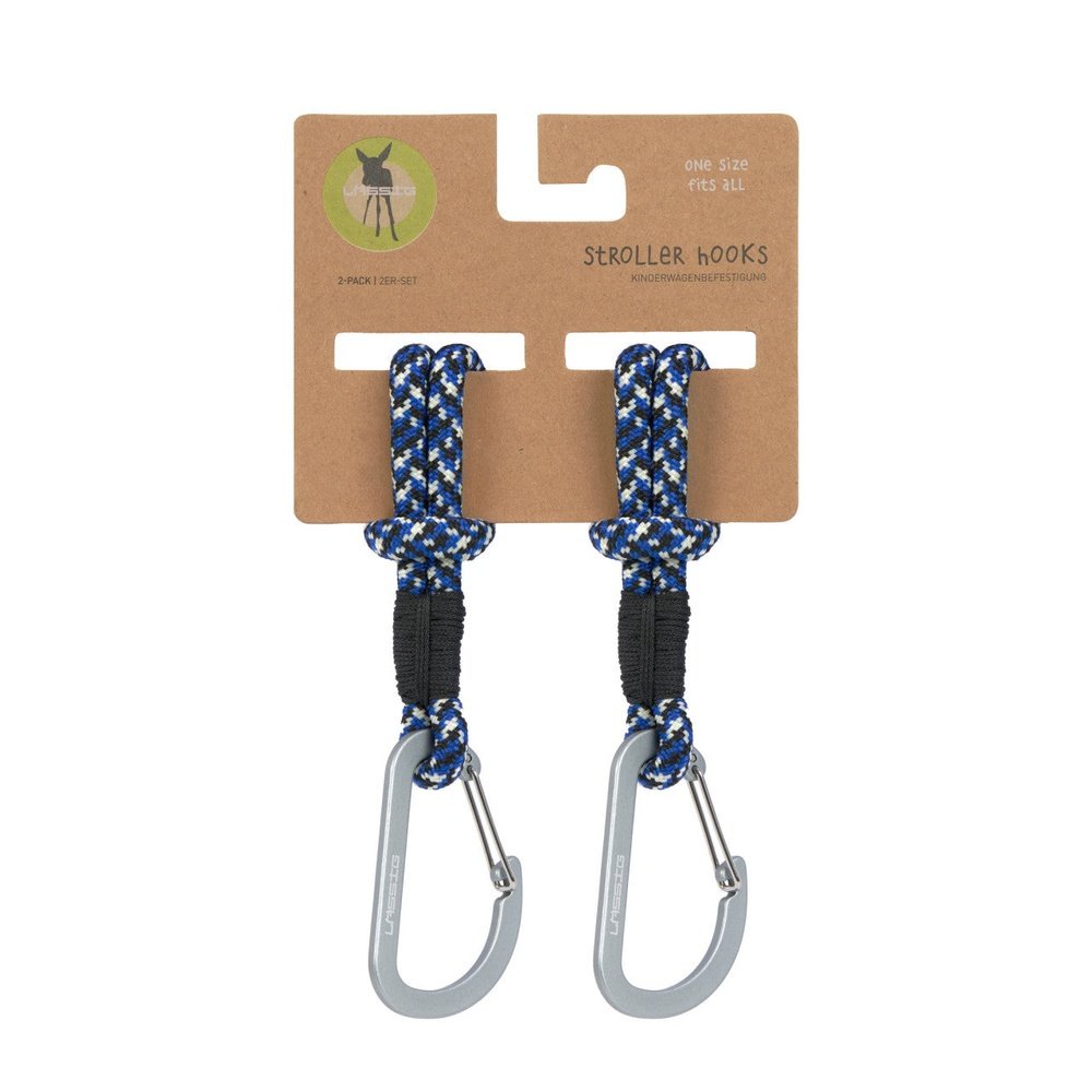 Cordon pour crochets de poussette 2 pces - Cas Mix Stroller Hooks Cord - Noir/Bleu/Vanille