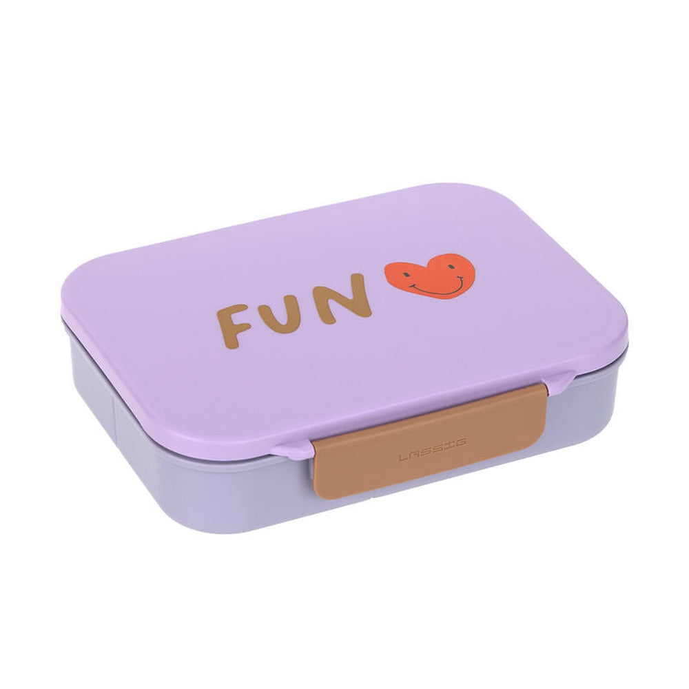 Boîte à lunch / boîte bento Lässig Little Gang - Cœur lilas