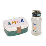 Lunchset boîte à lunch et gourde Little Gang - Smile Milky/Ocean Green