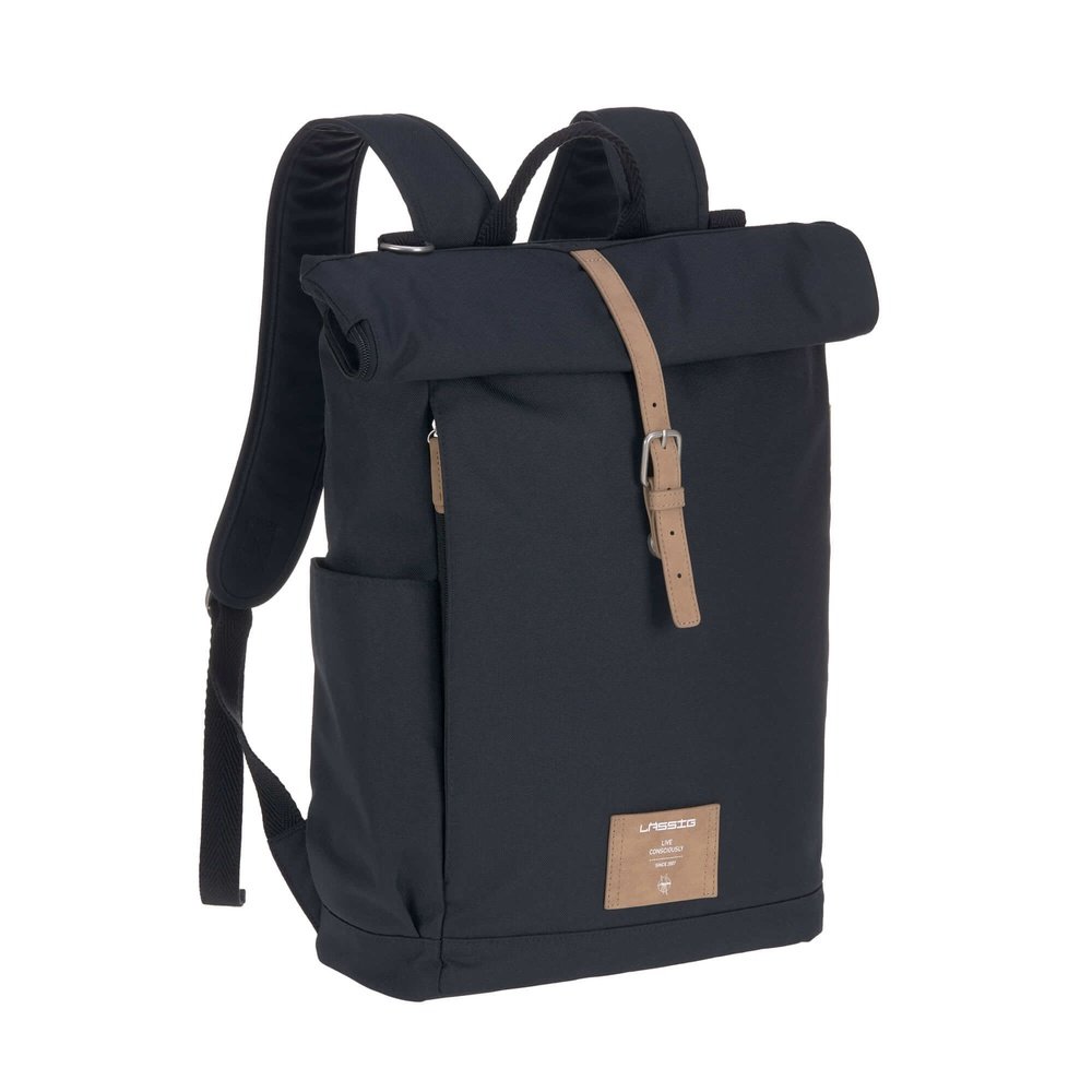 Sac à langer à dos roll-top - Bleu nuit