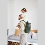 Rolltop-Up Sac à dos à langer - Olive