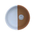 Bol en silicone - Happy Rascals Smile bleu ciel