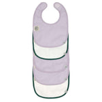 bavoirs 5 pack 3-18 mois - Happy Rascals Heart Lavender
