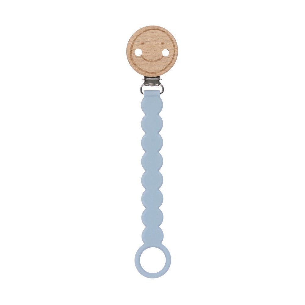 Lässig | Attache-tétine Tiny Smile - Bleu poudré