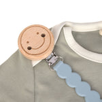 Lässig | Attache-tétine Tiny Smile - Bleu poudré