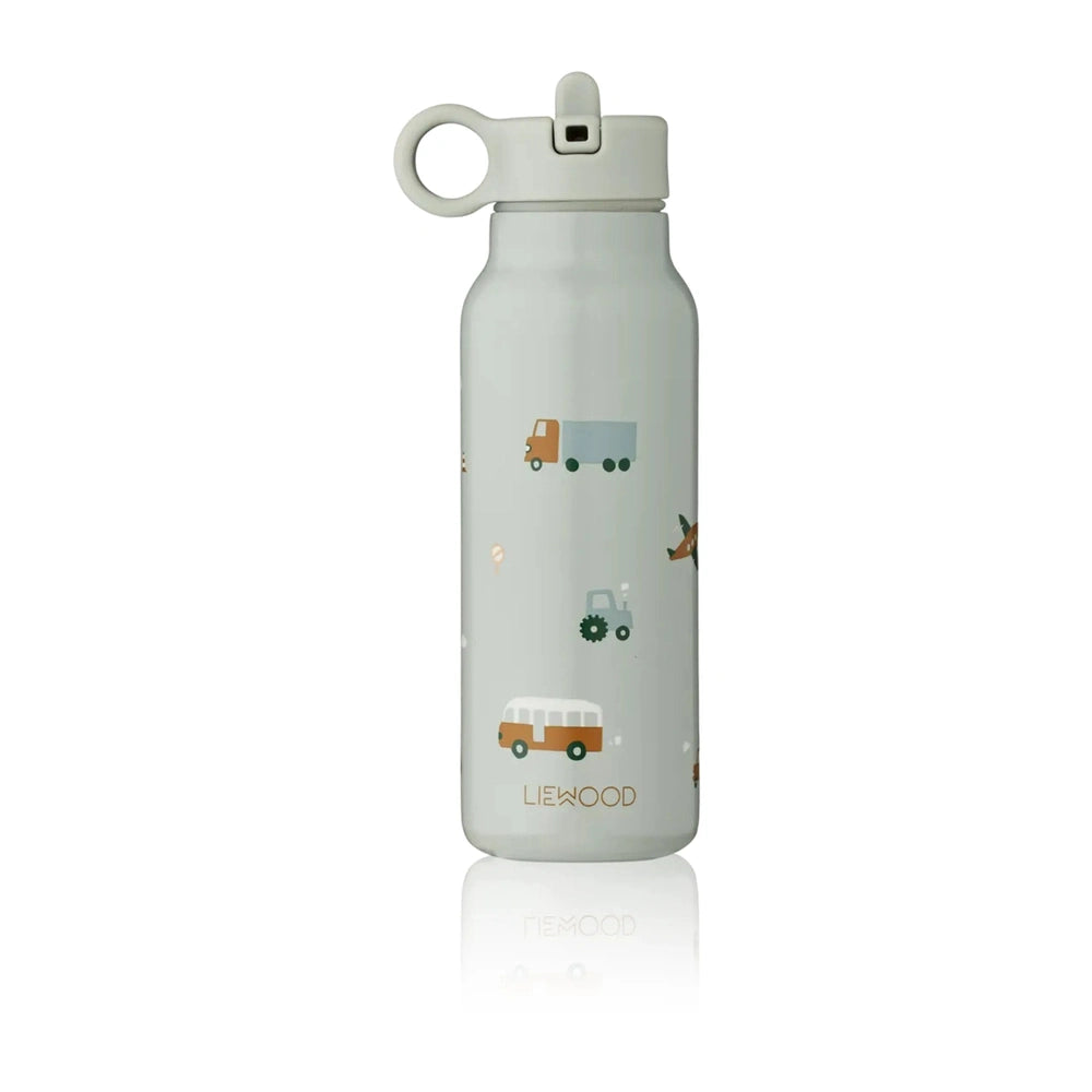 Liewood gourde 350Ml - Falk - Vehicles/Bleu colombe mélange