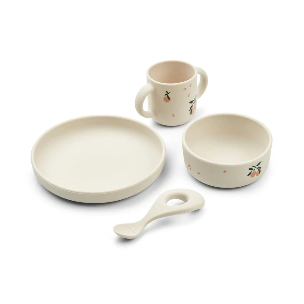 Liewood Service de table - Vivi Printed Tableware Set - Mélange pêche et coquillage