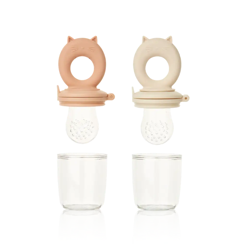 Liewood Miranda chat tétine de dentition remplissable - Food Feeder lot de 2
