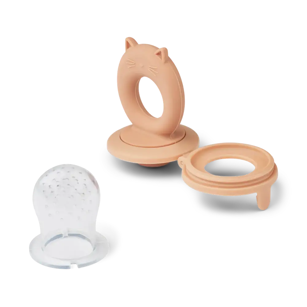 Liewood Miranda Chat Tétine de dentition à remplir - Food Feeder, lot de 2