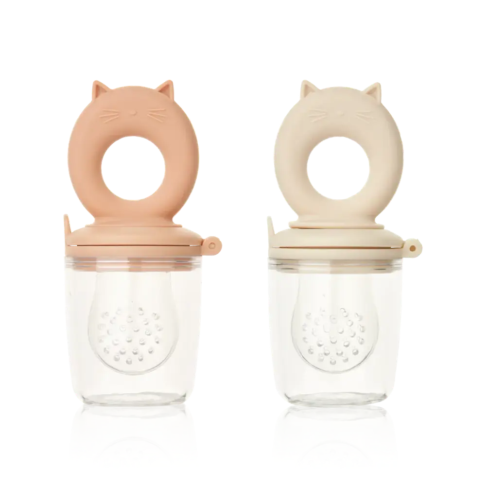 Liewood Miranda Chat tétine grignoteuse rechargeable - lot de 2