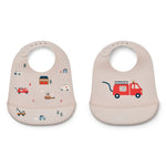 Bavoir Liewood avec récupérateur - Tilda Emergency Vehicle / Sandy