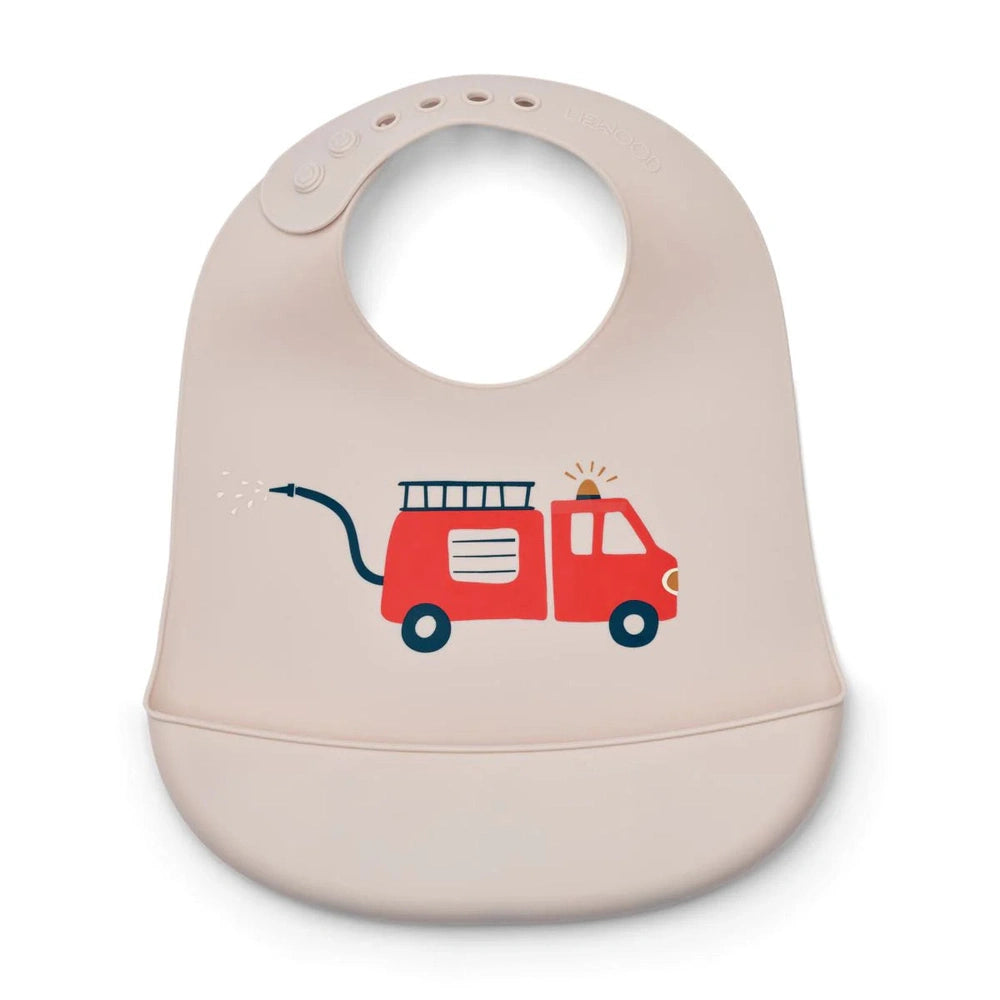 Liewood Bavoir avec récupérateur - Tilda Emergency Vehicle / Sandy