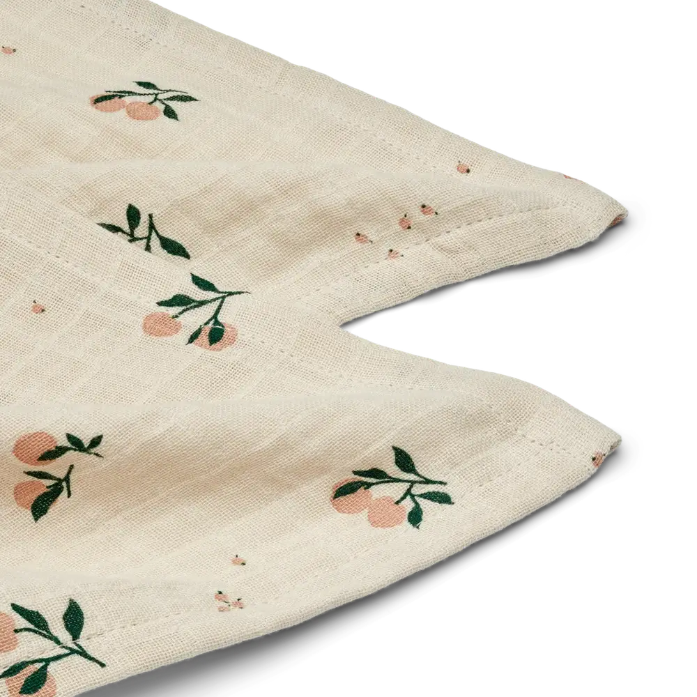 Liewood langes tetra Lewis 65x65cm - Mélange Peach / Sea Shell, lot de 2