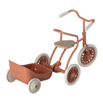 Maileg | Miniature porte-tricycle - corail - souris