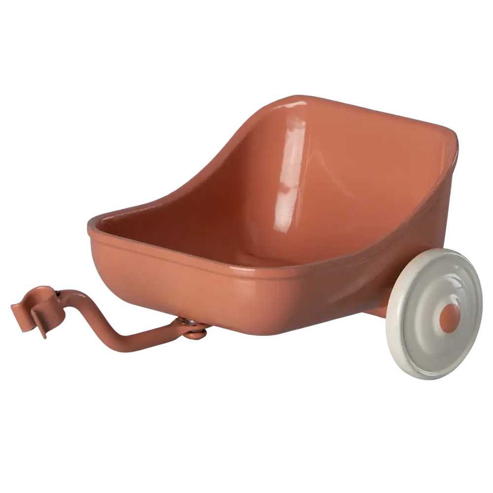 Maileg | Support de tricycle miniature - corail - souris