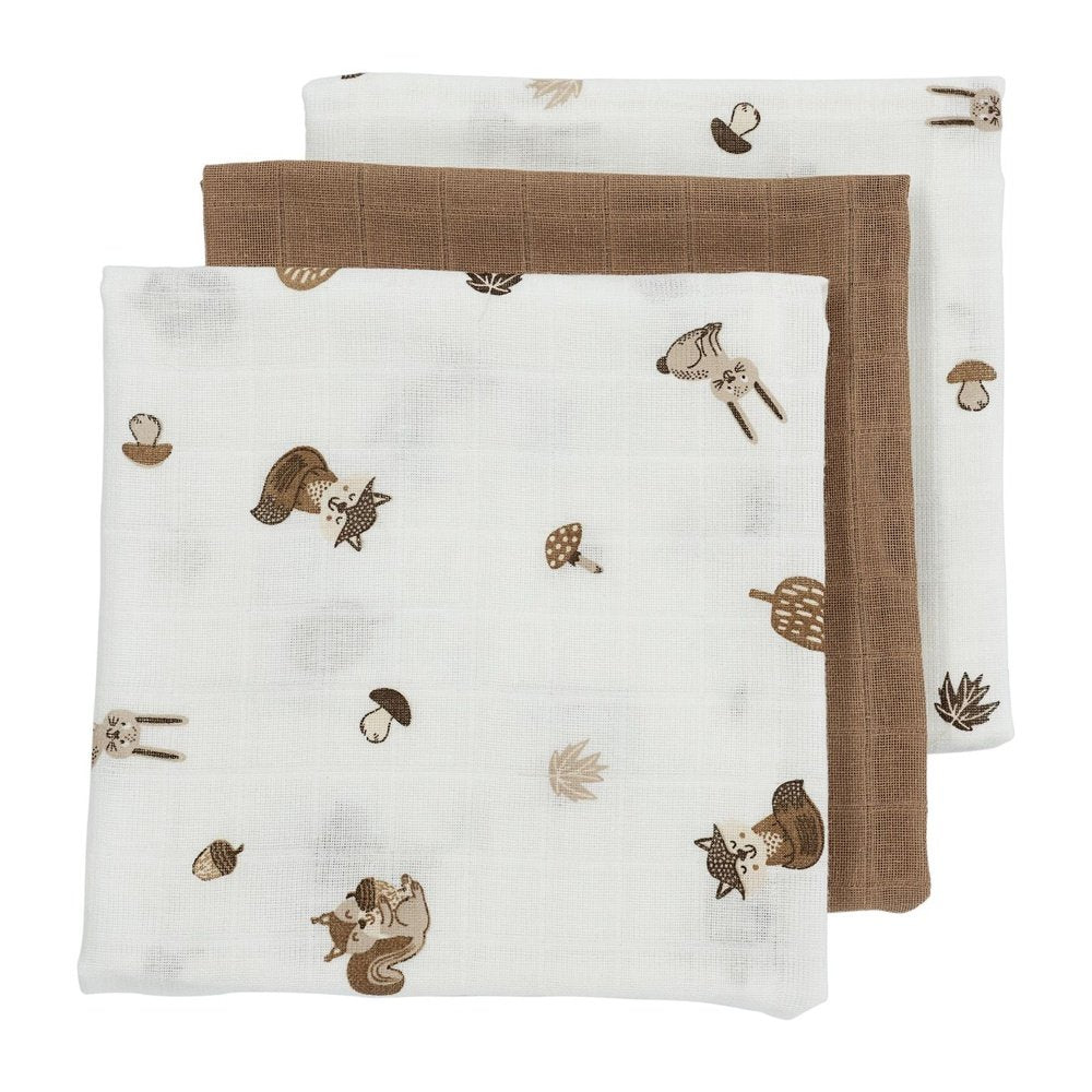 Langes hydrophiles - Animaux de la forêt - lot de 3