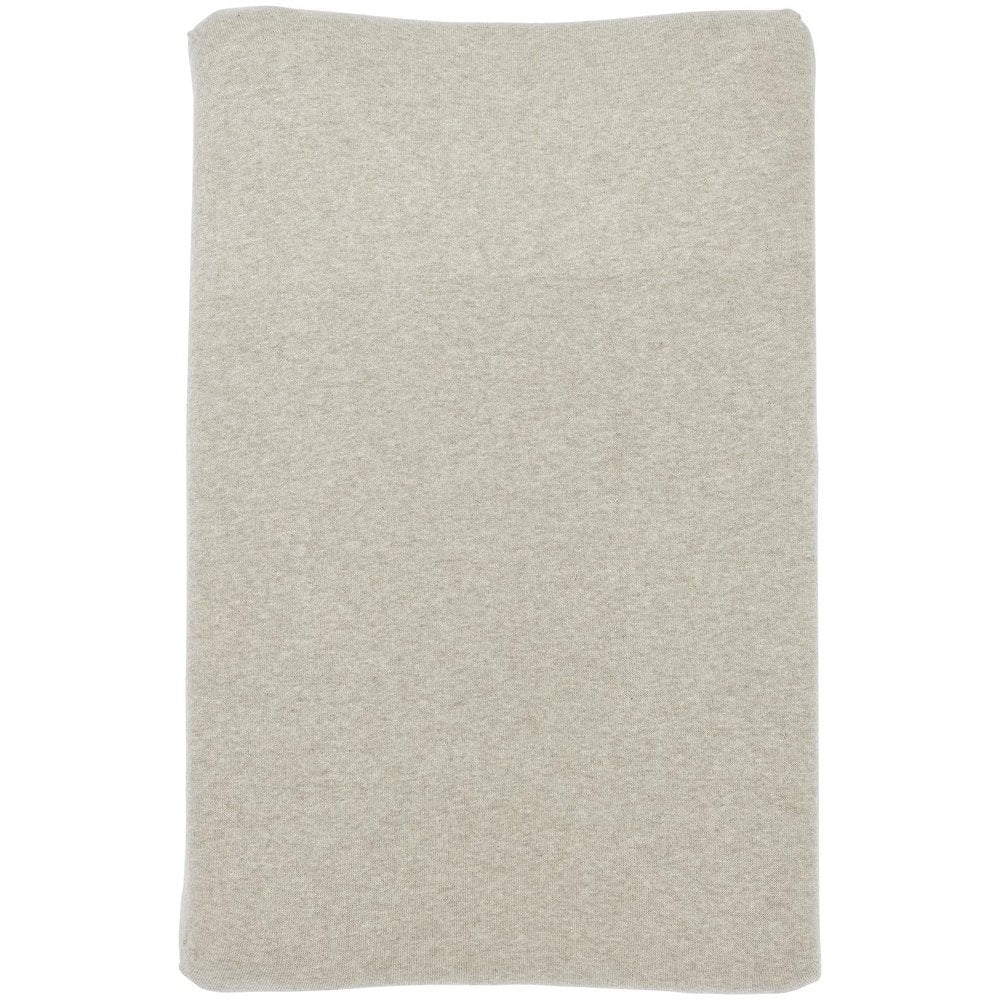 Housse de matelas à langer 50x70cm - maille basique sable chiné -