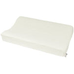 Meyco Housse en mousseline pour matelas à langer/plan à langer - uni blanc cassé