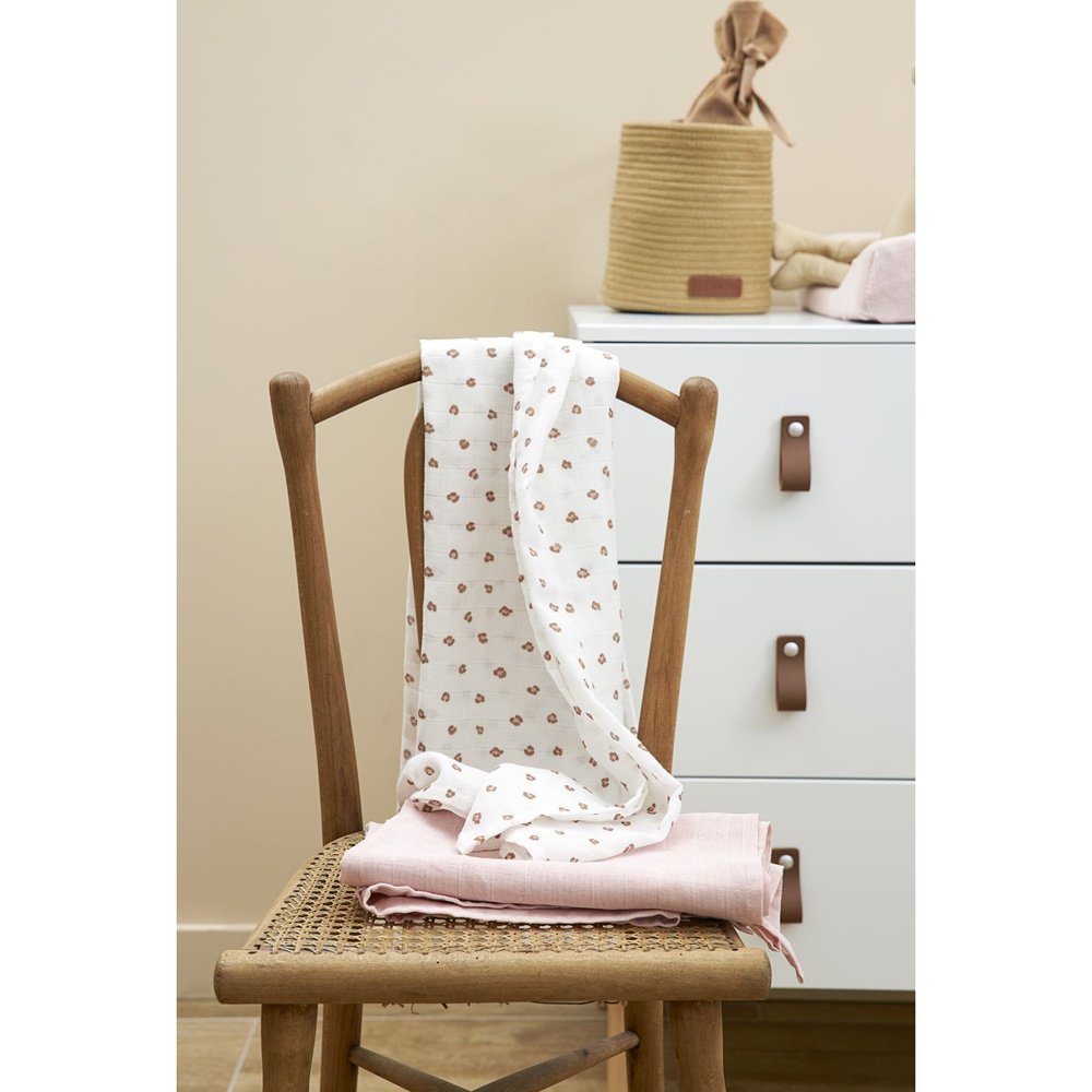 Kit de démarrage hydrophile : 3 langes tétra/hydrophiles, 3 lingettes, 3 gants de toilette - Mini Panther/Rose