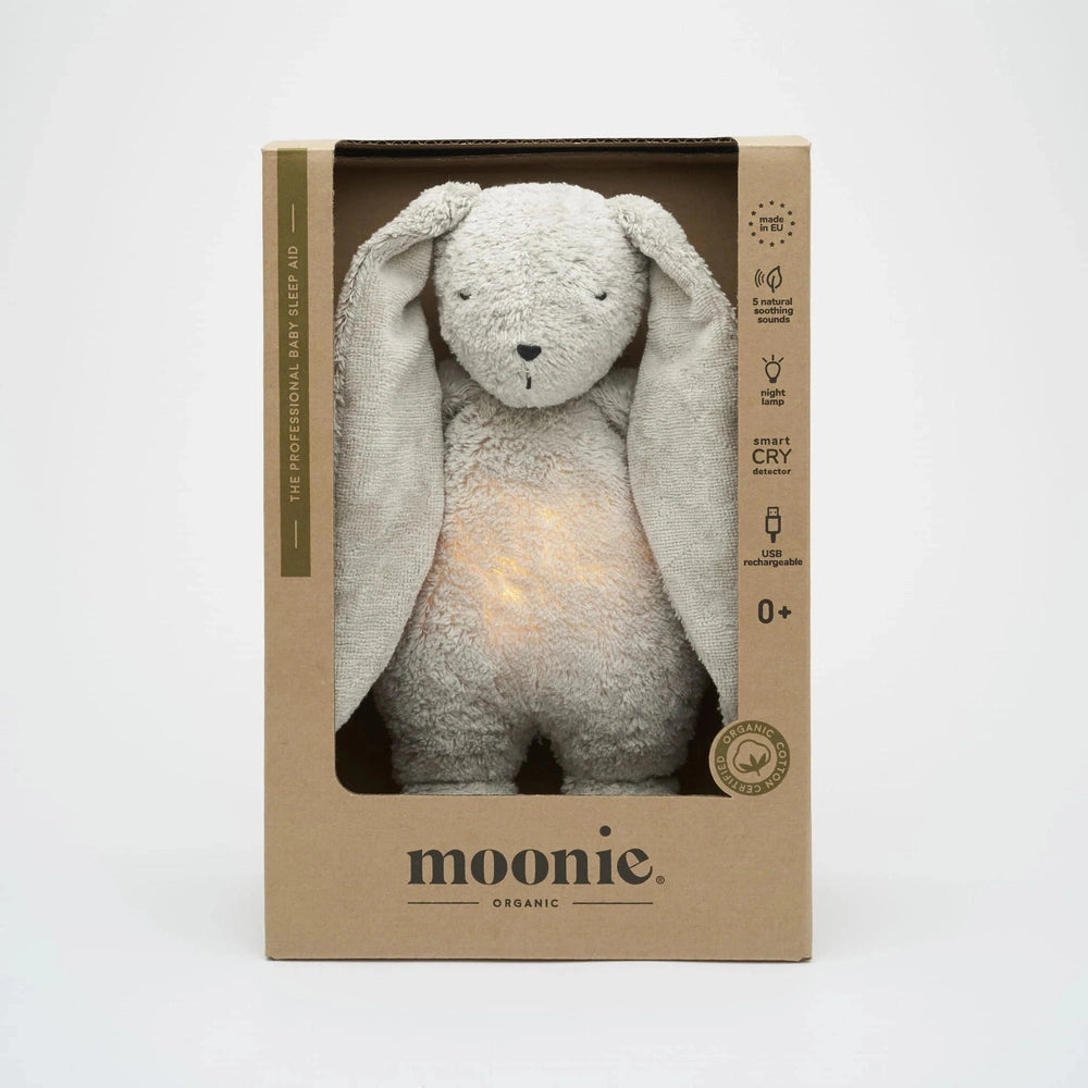 Moonie Lapin The Humming Bunny bio - gris naturel