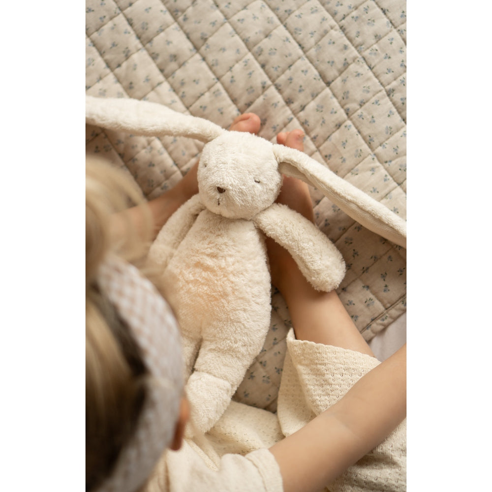 Moonie Lapin The Humming Bunny Organic 2.0 - Polar Natur | Peluche à bruit blanc avec veilleuse