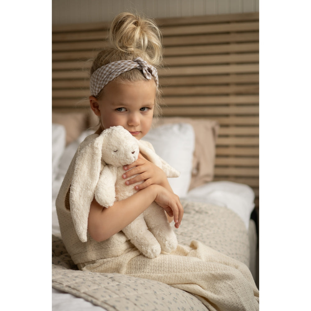 Moonie Konijn The Humming Bunny Organic 2.0 - Polar Natur | Peluche bruit blanc avec veilleuse