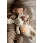Moonie Lapin The Humming Bunny Organic 2.0 - Polar Natur | Peluche bruit blanc avec veilleuse