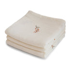 Mushie - Lot de 3 langes en mousseline - Fleurs