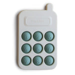 Mushie Téléphone jouet à presser - Bleu Cambridge