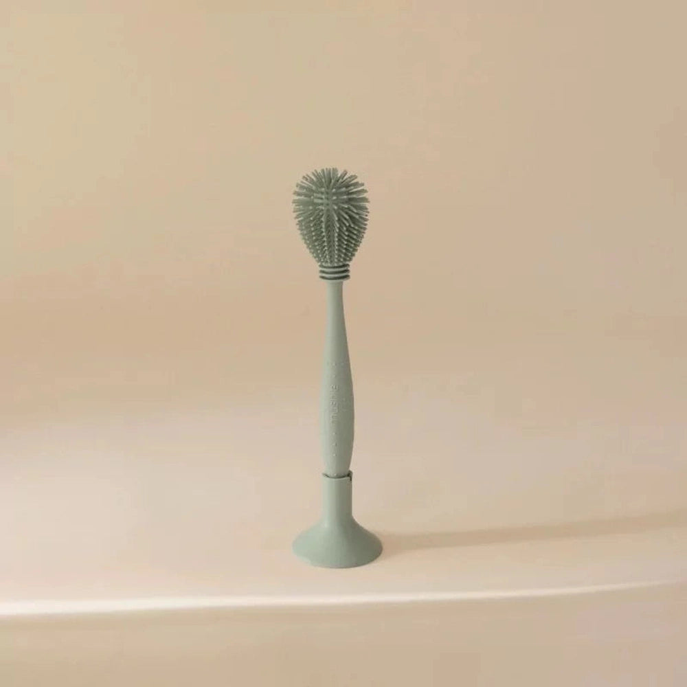 Brosse à biberons en silicone Mushie - Nettoyage des biberons - Camebridge Blue