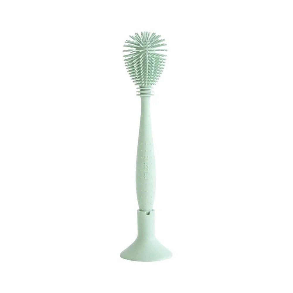 Mushie Brosse à biberon en silicone - Nettoyage des biberons - Cambridge Blue