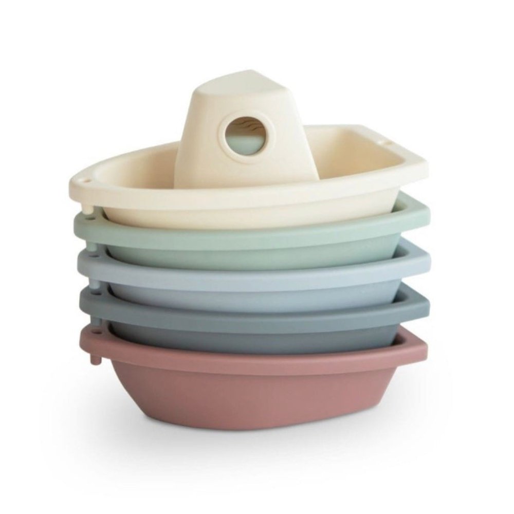Petits bateaux de bain empilables - Mushie