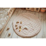 Play&Go Tapis de jeu 3-en-1 - Doux bio - Rayures marron