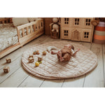 Play&Go Tapis d'éveil 3-en-1 - Doux bio - Rayures marron