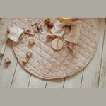 Play&Go Tapis de jeu 3In1 - Doux bio - Rayures marron