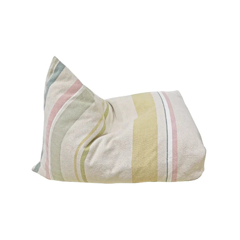 Lorenal Canals Pouf Cleo à rayures multicolores