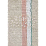 Lorenal Canals Pouf Cleo à rayures multicolores