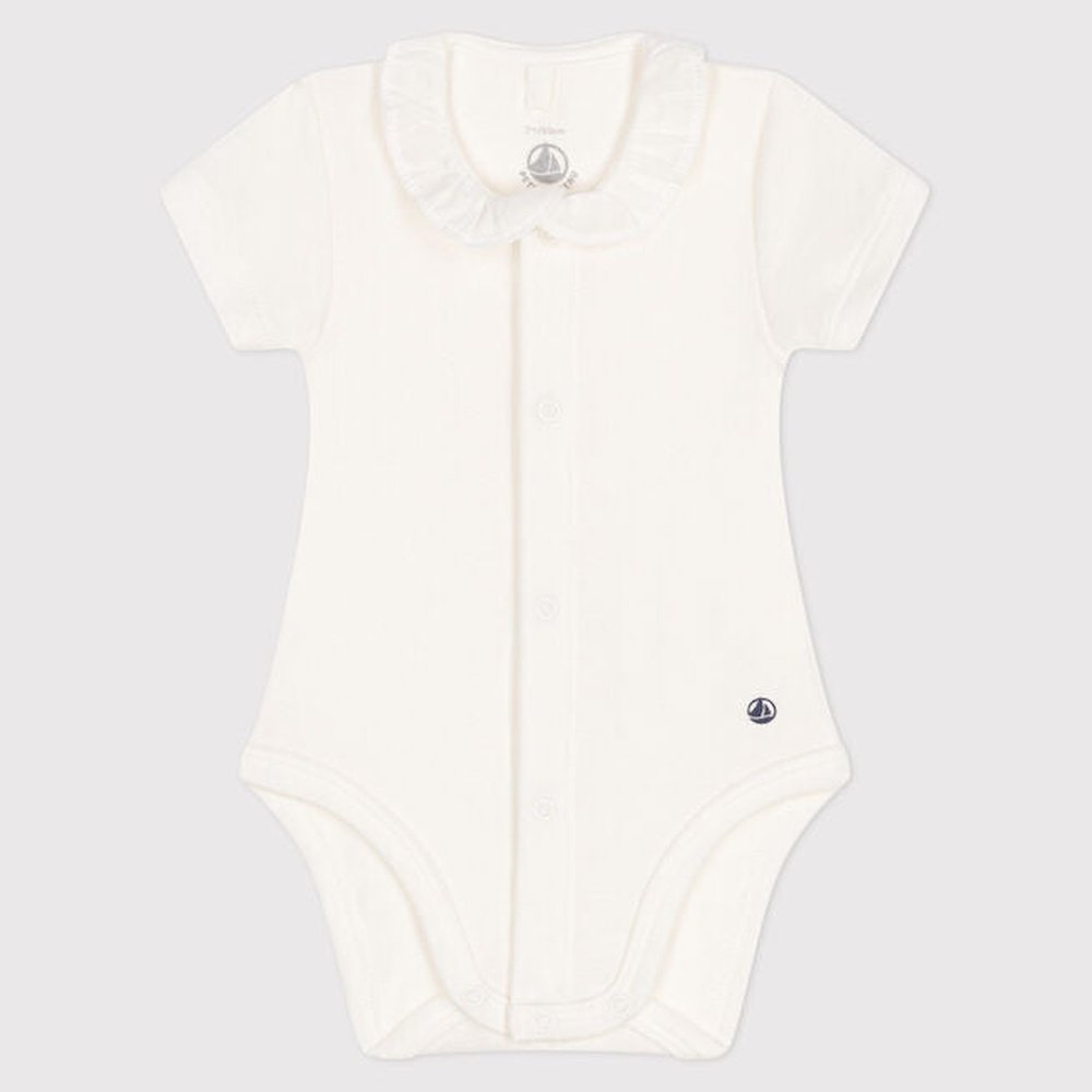 Body bébé à manches courtes et col fille