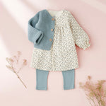 Petit Bateau | Cardigan unisexe bébé en maille côtelée - Sauge