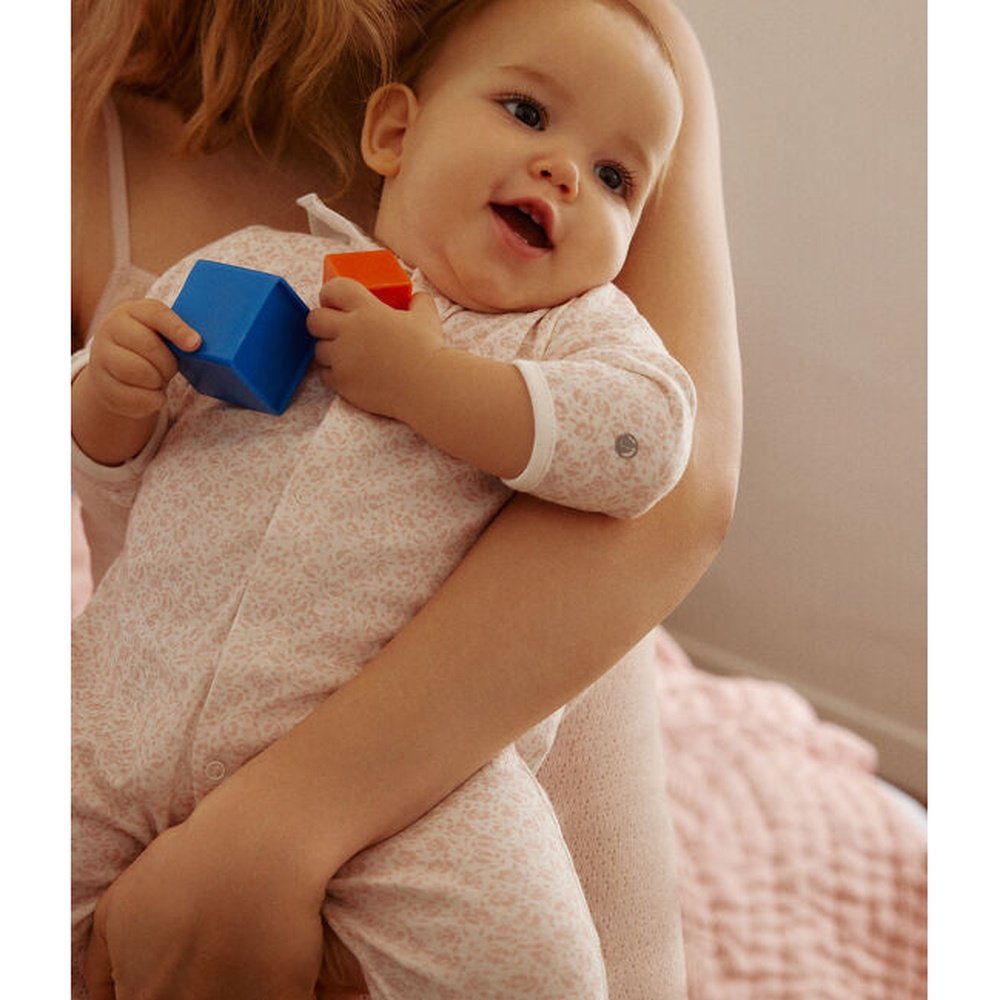 Pyjama bébé en coton à imprimé fleuri