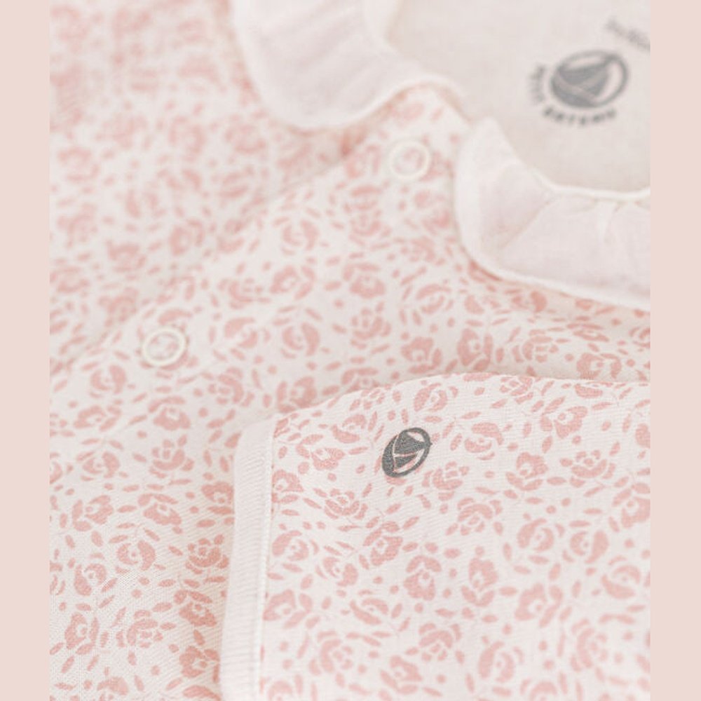 Pyjama bébé en coton à imprimé floral