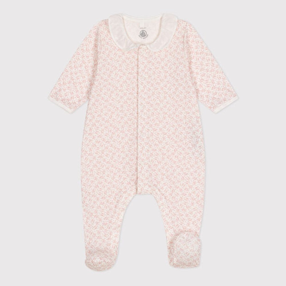 Pyjama bébé en coton à imprimé fleuri