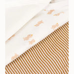Petit Bateau | Lot de 3 bodies croisés en coton à manches longues