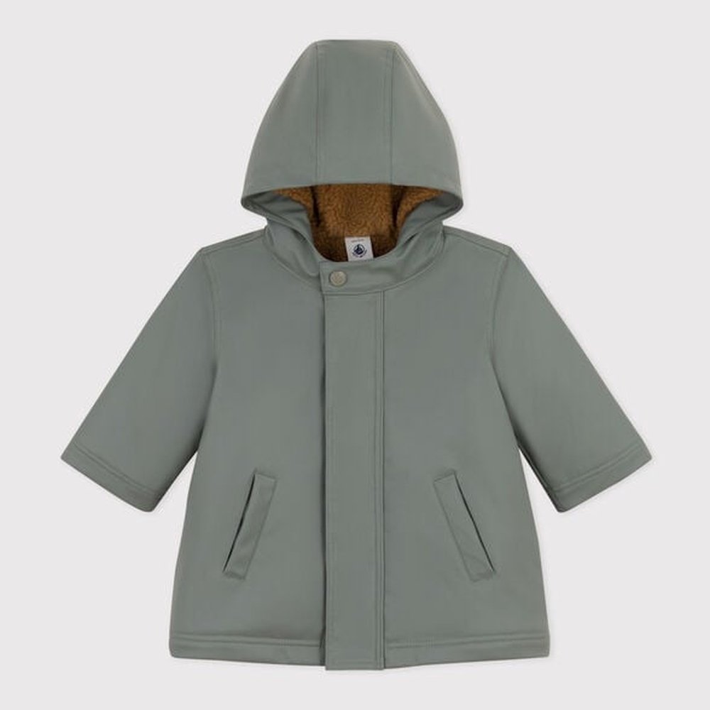 Imperméable chaud pour bébé - Sauge/Teddy