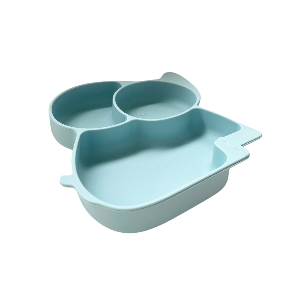 Pinnawala assiette compartimentée avec ventouse l Bleu