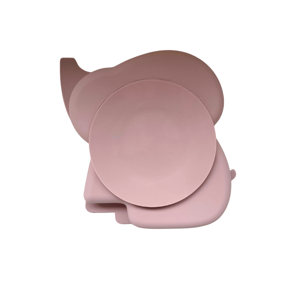 Pinnawala assiette compartimentée avec ventouse l Rose