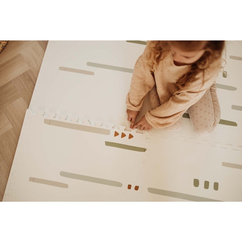Play&Go Tapis de jeu puzzle - Eevaa 2en1 Tapis puzzle/boîte de rangement - Ferme | Mousse