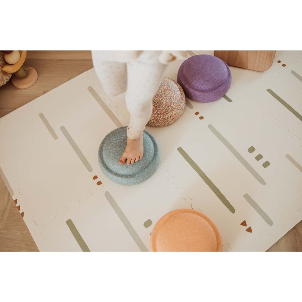 Play&Go Tapis de jeu puzzle - Eevaa tapis puzzle/boîte de rangement 2-en-1 - Ferme | mousse
