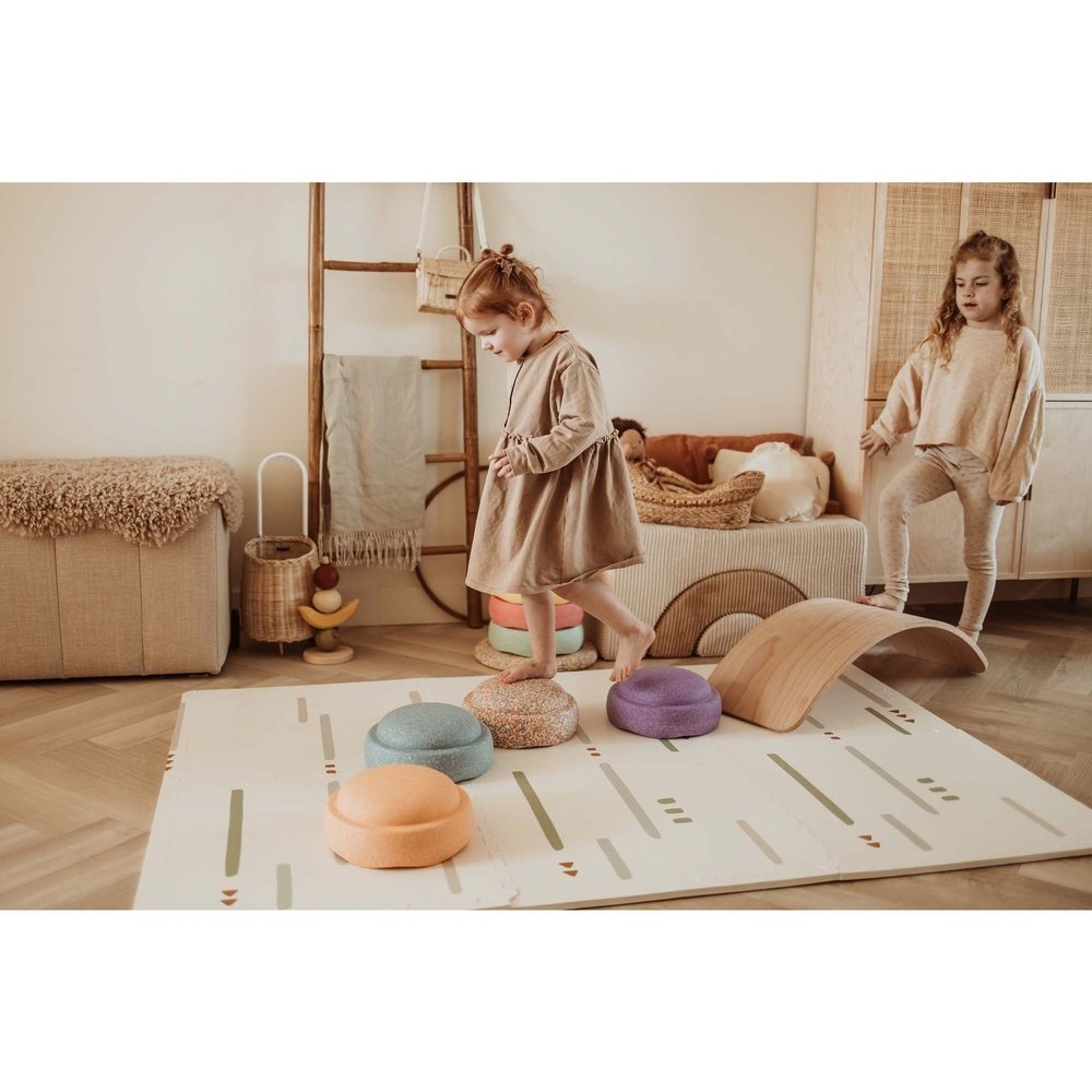 Play&Go Tapis de jeu puzzle - Eevaa 2In1 Tapis puzzle/boîte de rangement - Ferme | Mousse